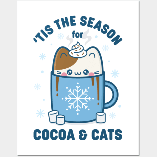 'Tis The Season For Cocoa and Cats Posters and Art